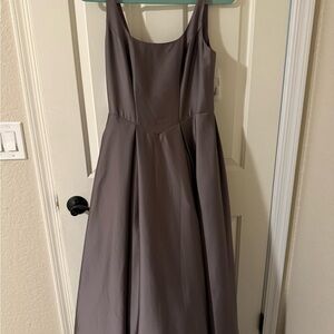 Azazie A-line Maxi Gown in Color “Shadow”